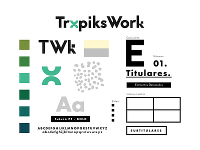 Tropiks brand elements branding design graphic design logo vector