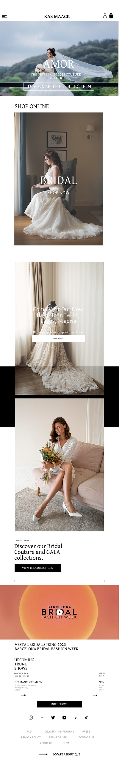 Bridal Store Web Page