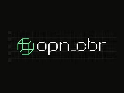 open cybernetics brand branding cube cybernetics design digital logo mark oc open symbol tech ui