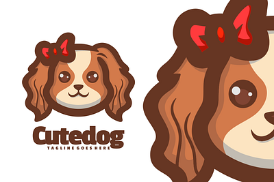 Cute Dog animal branding cute mascot design graphic design illustration logo ui vector