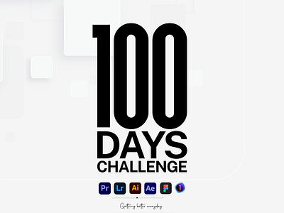 100 Days Self Improvement Challenge - day 0 branding design graphic design illustration logo typography ui ux vector