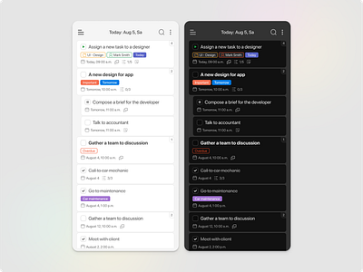 To-do list | Task Management Mobile App | App Design app app design branding clean design dashboard design graphic design kanban mobile app mobile app design mobile design saas tasks to do to do list ui ui design uiux ux web