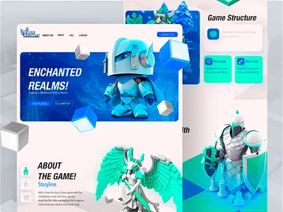 Web isometric RPG Game Design Landing Page 3d design app app template editable figma figma figma template figma web free template game design game website landing page template mmorpg website mockup mockup figma template figma template web ui videogamewebsite web design web template