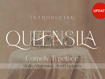 QUEENSILA branding comely font design logo modern font photography font