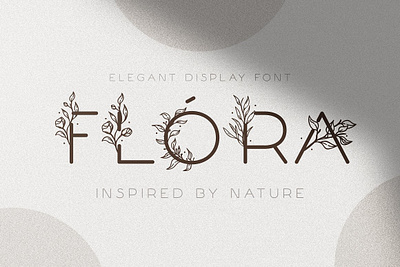 Flóra - A Delicate Floral Font app branding design graphic design illustration logo typography ui ux vector