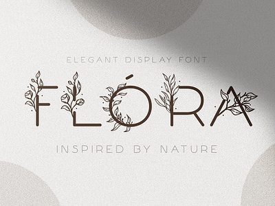 Flóra - A Delicate Floral Font app branding design graphic design illustration logo typography ui ux vector