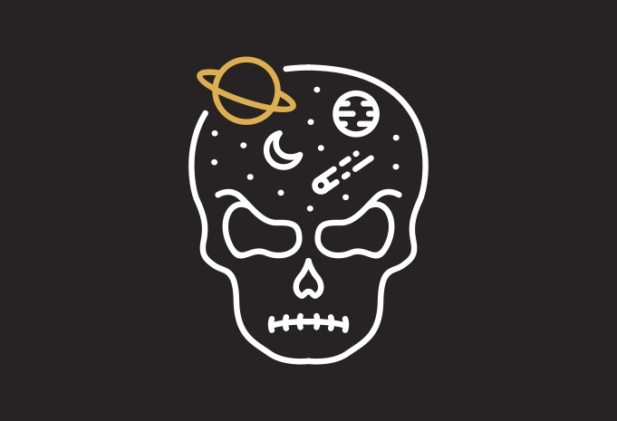 Space Skull by VEKTORKITA on Dribbble
