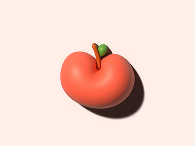3D Apple Adobe Illustrator 3d 3d illustration adobe adobe illustration apple design drawing fruit illustration illustrator