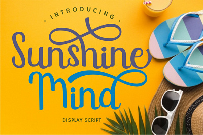 Free Display Script Font - Sunshine Mind Font beautiful bouncy branding calligraphy cursive display feminime handwriting invitation lettering luxury modern modern calligraphy party romantic script stylish typeface unique wedding