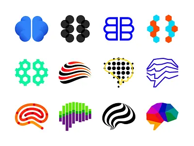 Brain / brains logos / logo design collection artificial intelligence brain brain waves brainwaves cloud brainstorm cognitive psychology creative logo design deep learning learn learning links connections logo logos mark symbol icon memory development mental health mind mindful mindfulness modern logo neural network networks neuron neurons synapses smart clever intelligent think thinking