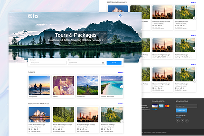 Tours & Packages design dribbble figma holidays landing page packages tours ui uidesign