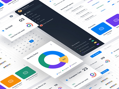 Project Management | Space Design System business calender chart dashboard management pie product product design project managemen project management project management tool saas schedule side bar system table task task management ui ux