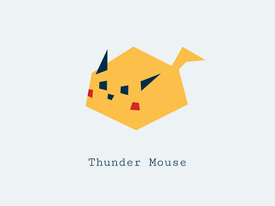 Iso Pikachu mock up design graphic design illustration isometric minimal vector