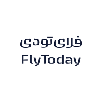 Fly Today arabic logo logotype persian type typography