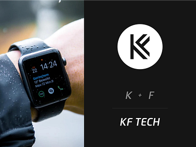 KF TECH,LETTERS LOGO,LOGO letter letter logo logo logo design modern tech tech logo tech startup technology technology logo