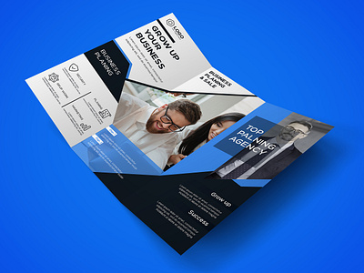 Corporate Tri Fold brochures Design agency banner branding brochures business clean corporate creative work design flyer graphic design modarn tri fold