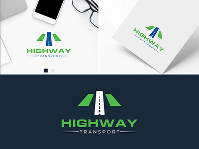 Highway transport logo design app apps logo branding design gradient logo graphic design highway illustration logo logo design logoidea logomaker logoshop ui