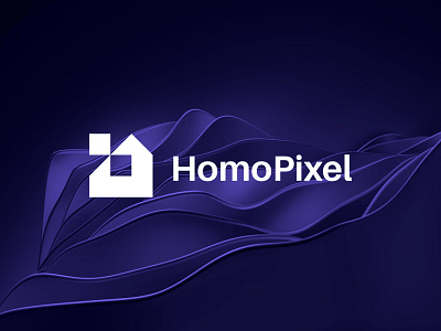 HomoPixel Logo Branding Design bold brand identity branding creative design graphic design home homopixel logo branding logo inspirations logo mark minimal modern pixel shape simple symbol vector visual identity