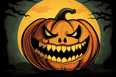 Halloween pumpkin design graphic design halloween pumpkin illustration vector