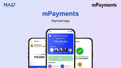 mPayments - Payments app app clean ui design hyderabad payments paymentsapp send money ui