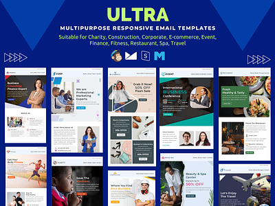 Ultra – Multi Concept Email Newsletters Bundle email bundle email newsletters bundle email template ultra multipurpose template
