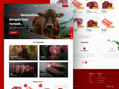 Website Meat 3d animation branding design designweb graphic design illustration logo motion graphics traveldesign ui uix