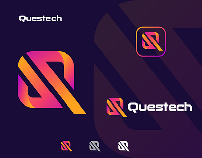 Questech - Logo Design app logo design business logo creative logo custom logo gradient logo icon logo modern logo website logo