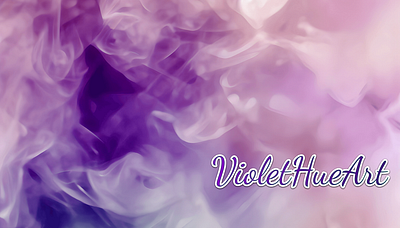 VioletHueArt branding logo