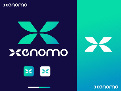 Xenomo - Logo Design app logo design business logo creative logo custom logo gradient logo icon logo modern logo website logo