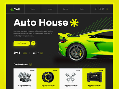 CAU- Automobile Landing Page audi auto automobile automobile landing page automotive car dealership carlovers concept homepage landing page landing page design maintanance sports car ui ux vehicles vehicles restoration website