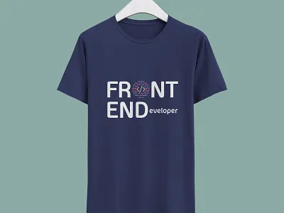 Front End Developer T-Shirt Design branding branding agency design graphic graphic design graphicdesign illustration illustrator logo