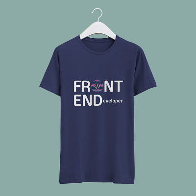 Front End Developer T-Shirt Design branding branding agency design graphic graphic design graphicdesign illustration illustrator logo