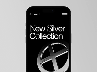 The New Silver Collection mobile website 3d 4d animation app apple application creative interactive ios jewelry mobile modern motion graphics pendant redshift render rotate silvel ui web