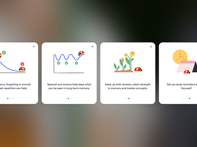 Spaced repetition ai app app design card design illustration language learning modal spaced repetition ui ux
