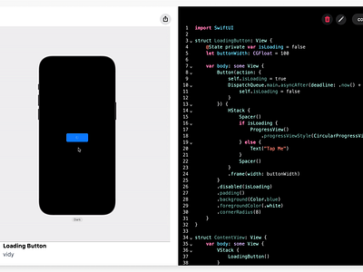 SwiftUI Loading Button Animation design ios ios dev swiftui ui