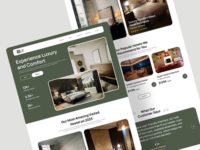 LANDING PAGE - HOTEL ROOM BOOKING🏬 999watt ui ux