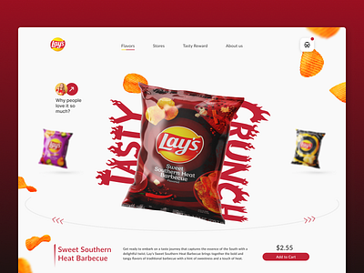 Lay's Chips Landing Page UI app branding design graphic design illustration image app logo ui ux vector