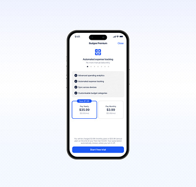 Mobile Premium Subscription UI: Clean and Minimalist Interface by Zsolt ...