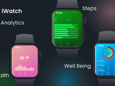 iWatch Analytics app branding dailyui design graphic design illustration logo ui ux vector