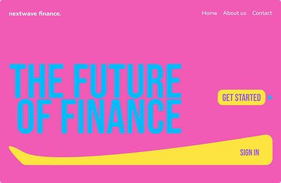 Fintech Website-Nextwave branding design landing page product design typography ui website