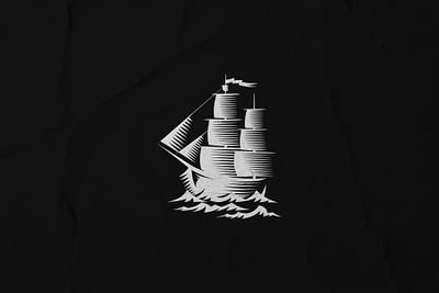 Frigate ship logo brand branding frigate illustration logo logotype ocean sea ship