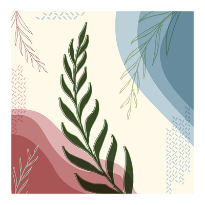 Foliage Fusion graphic design illustration vector