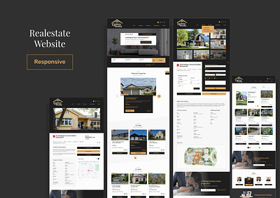 Real Estate Website branding design graphic design illustration responsive ui ux vector website