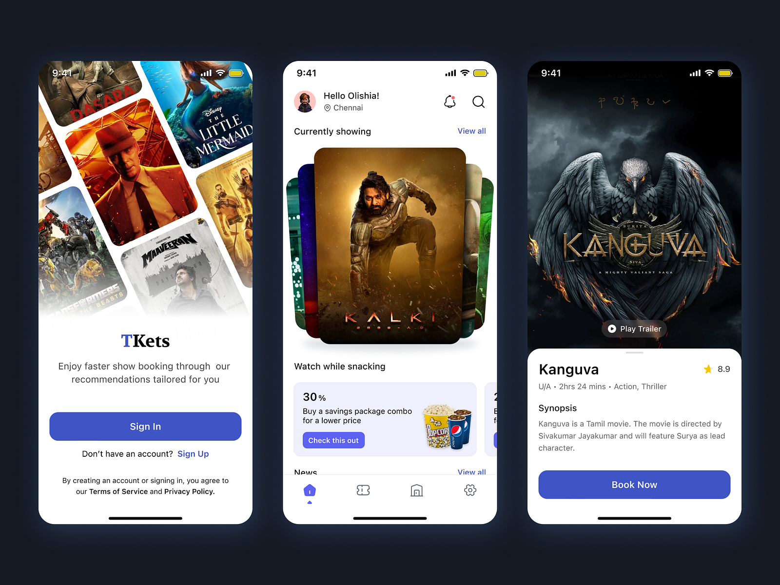 Movie Ticket Booking 🎟️ by Design Pearl on Dribbble