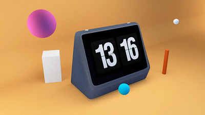 Smart Clock 3D Mockup 3d mockup