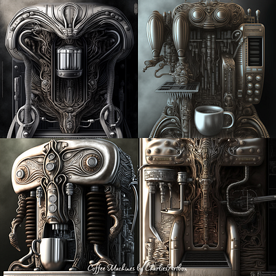 Coffee Machines – Alien Theme playful.