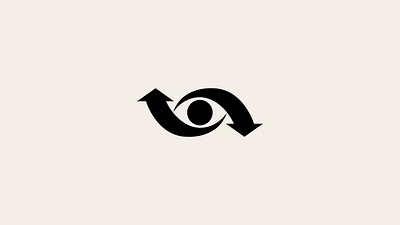 Eye logo arrow black bold branding business company creative design dimention eye graphic design illustration logo logofolio mark modern portfolio sale symbol vector