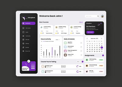 Ed-tech UI dashboard design app design d=website design dashboard design desktop figma home page landing page landing page design ui ui design ui ux ux design web design