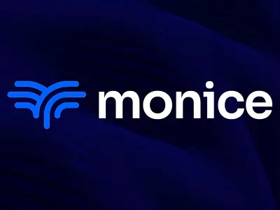 Monice - Visual Branding animation blue brand branding clean company corporate design graphic design guide it logo m minimal motion graphics tech technology ui vector visual