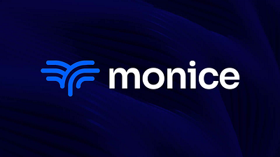 Monice - Visual Branding animation blue brand branding clean company corporate design graphic design guide it logo m minimal motion graphics tech technology ui vector visual